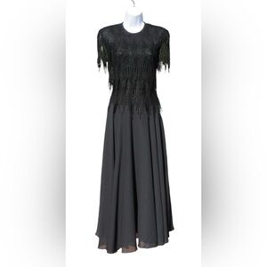 Vintage NIGHT WAY COLLECTIONS BLACK DRESS SIZE 10